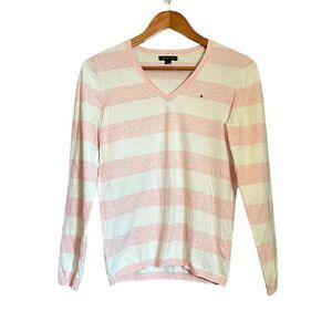 3 for $30! Tommy Hilfiger cotton blend‎ striped v neck sweater